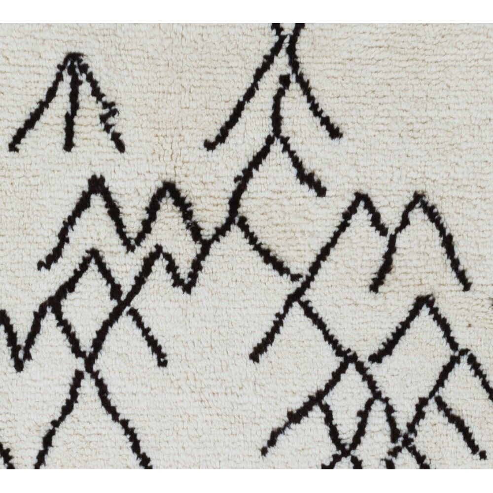 New Moroccan style Tulu Rug Made of Natural Undyed Wool. Custom Options Available