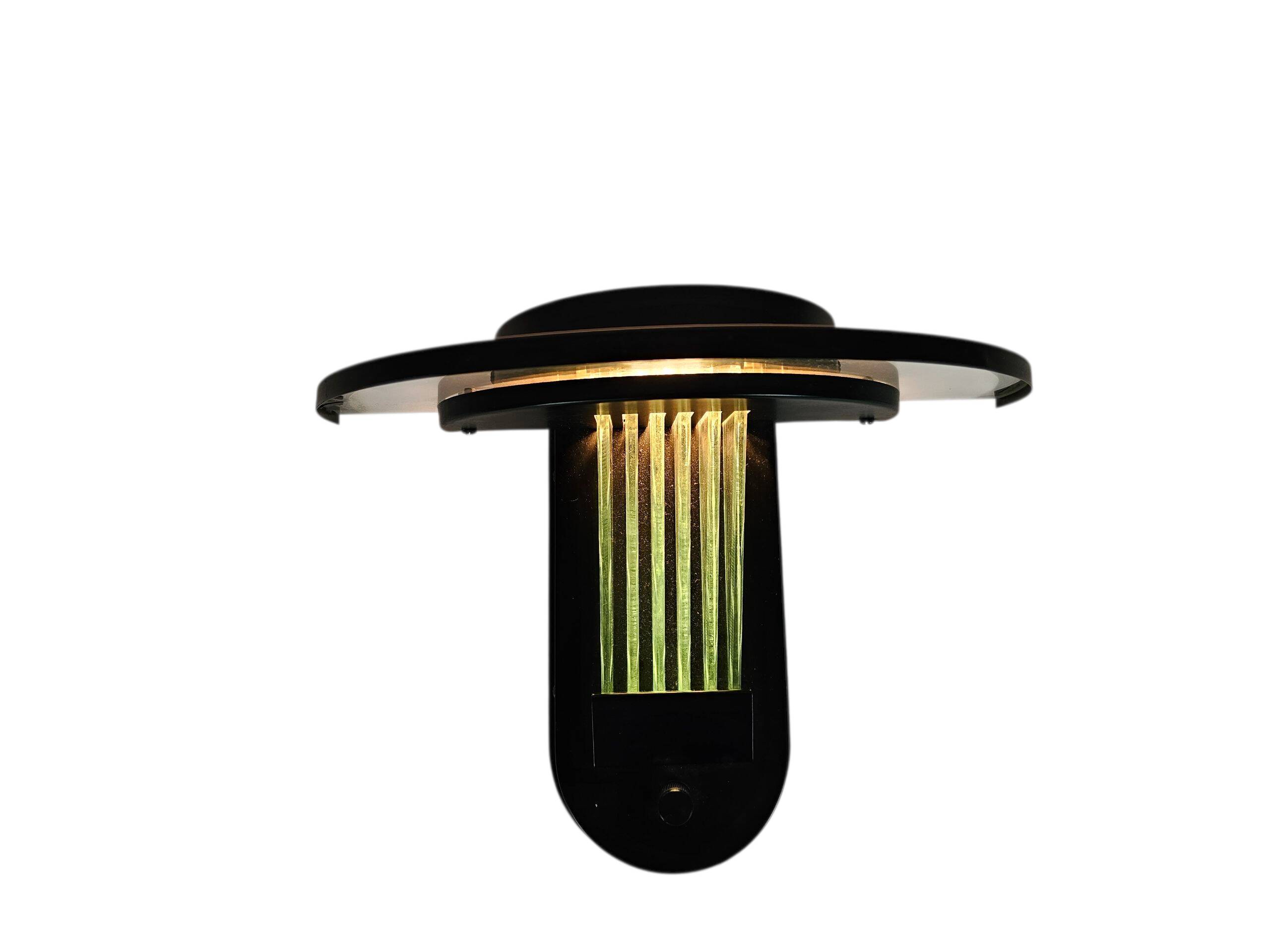Free Light - wall lamp - Post Modern - metal - glass - 80s
