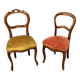 Ensemble de deux chaises de salon XIXème