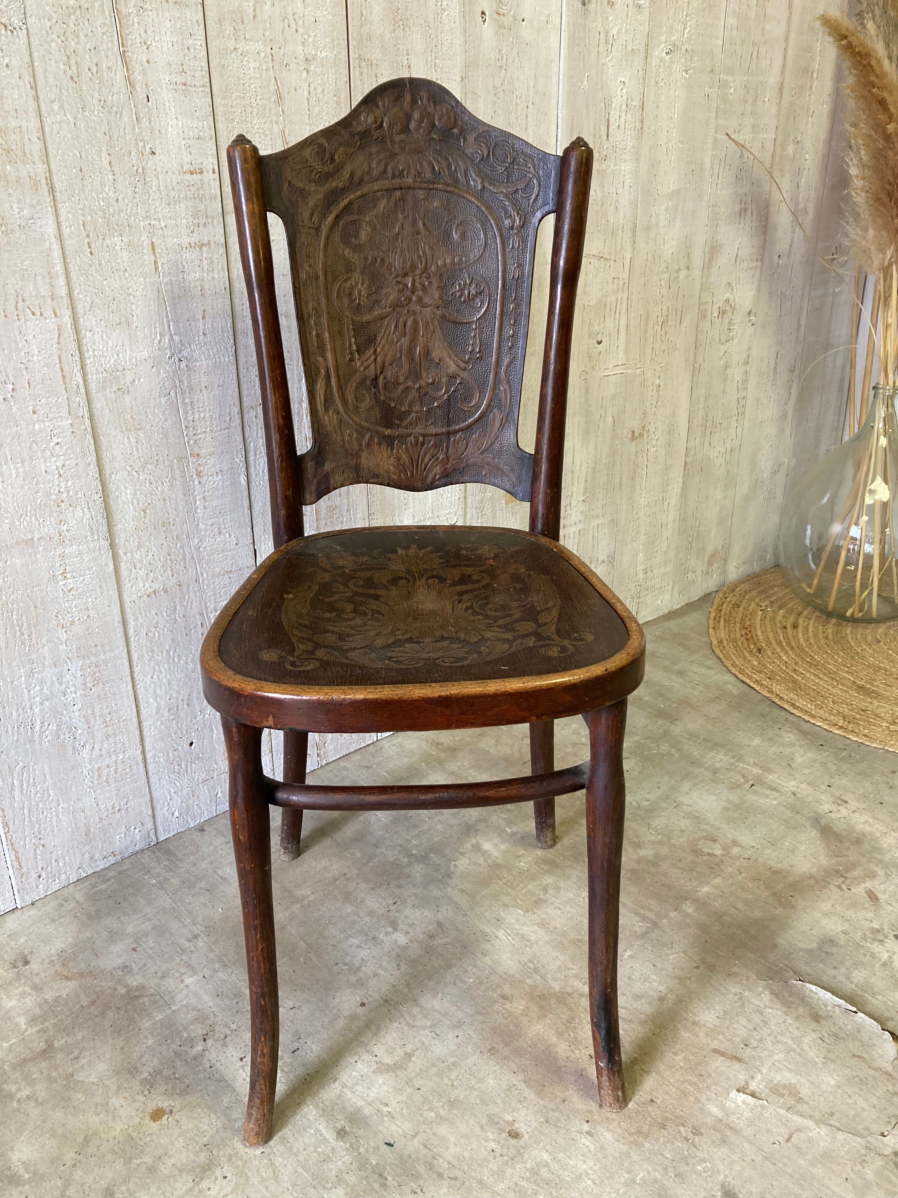 Antique bistro chair