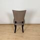 Art Deco Chairs in Black Lacquer & Grey Alcantara, France, 1930s, Set of 6