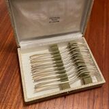 Set of 11 silver-plated cake/oyster forks Guildart 1960 vintage