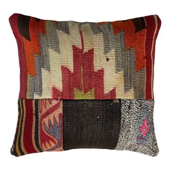 Housse de coussin kilim turc vintage 40 x 40 cm