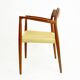 Sculptural Scandinavian Modern Armchair Mod. 57 in Teck and Paper