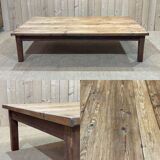 Large 1930s pitch pine coffee table