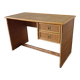 Bureau vintage Dal Vera en bambou et osier 1970