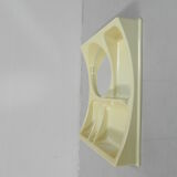 Vintage Plastic Bathroom Wall Shelf with Mirror