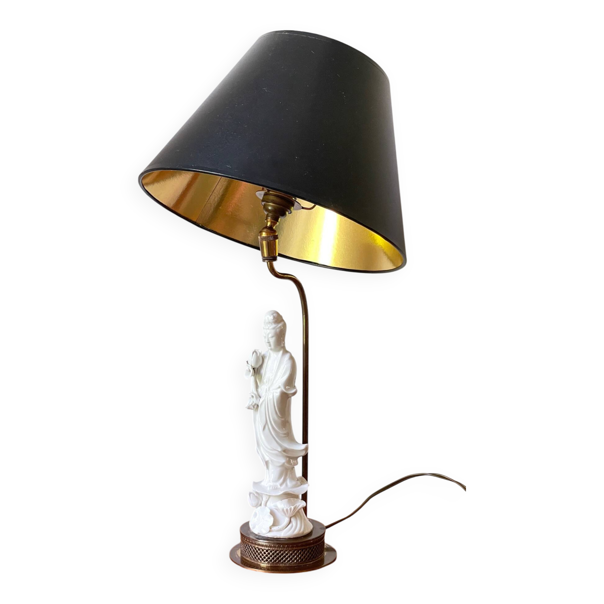 Fine ceramic lamp from the early 20th century