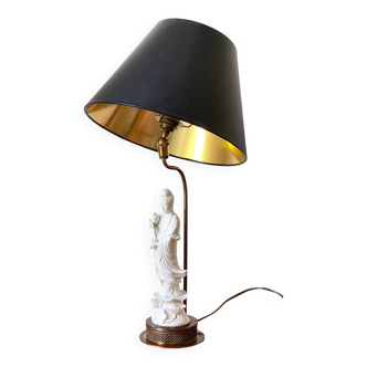Fine ceramic lamp from the early 20th century