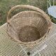 Light woven wicker round basket