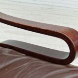 1970s, Norwegian design, Lounge chair model "Kengu" by Erde and Nordahl Solheim for Rybo Rykken