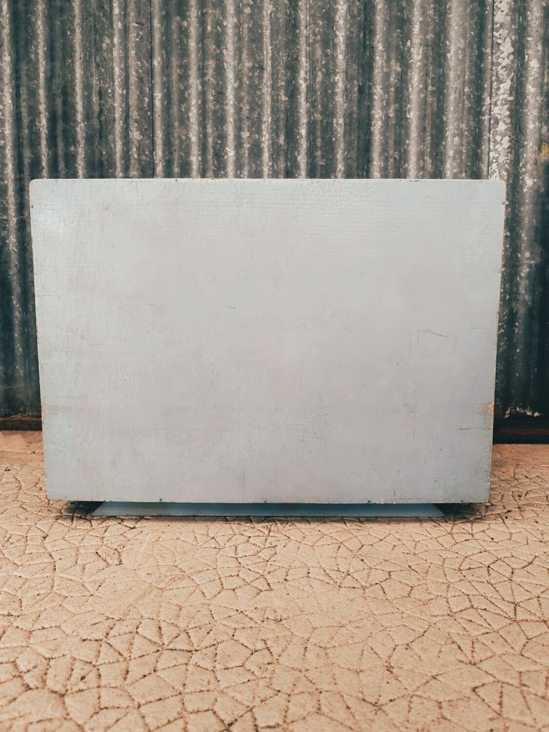 Small vintage blue chest of drawers