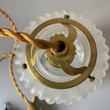 Vintage art deco pendant or portable lamp