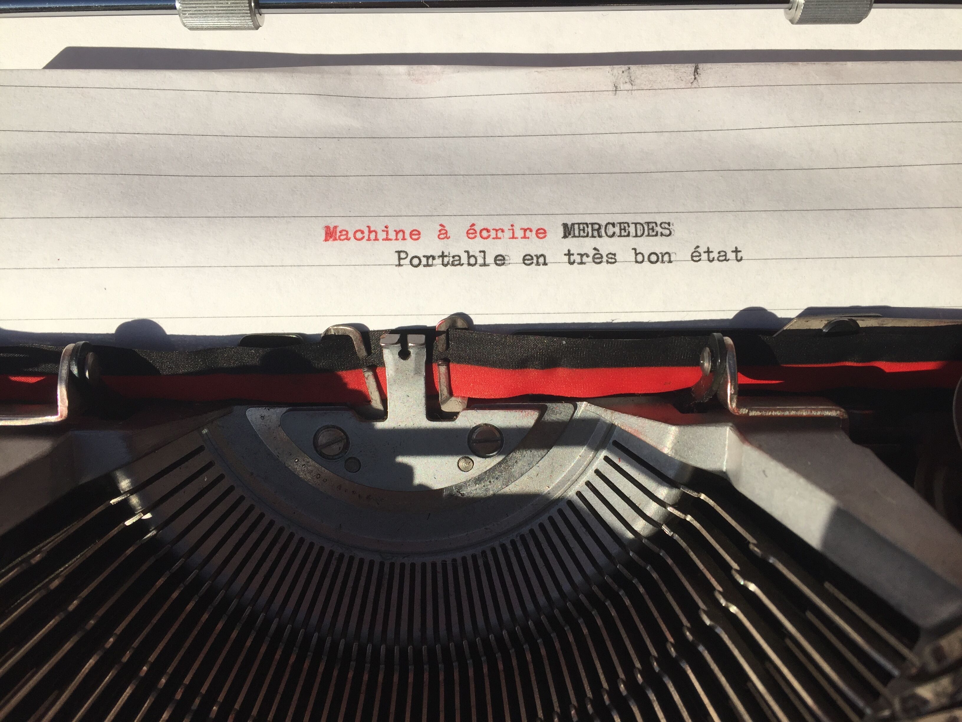 Mercedes typewriter, 70s, made in Spain
