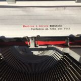 Mercedes typewriter, 70s, made in Spain