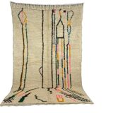 Handmade wool berber rug 260 x 160 cm