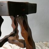 Solid wood tripod, mountain