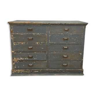 1930s workshop furniture with shell handles.