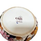 Gien earthenware tea set, peony decoration