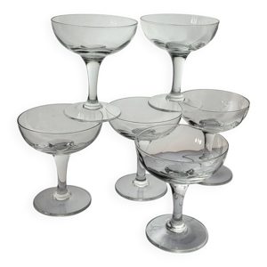 6 coupes à champagne