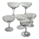 6 champagne coupes
