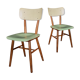 Pair of chairs Ton 1960 green/white