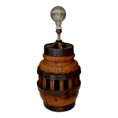 Vintage hub mounted foot lamp