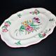 Lunéville Keller & Guerin, oval dish, Streetlight with polychrome flowers, 41×29