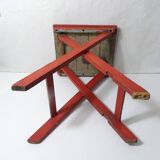 old folding wooden side table