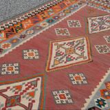 Oriental kilim rug Shiraz Gashgai antique: 1.50 x 3.50 metres