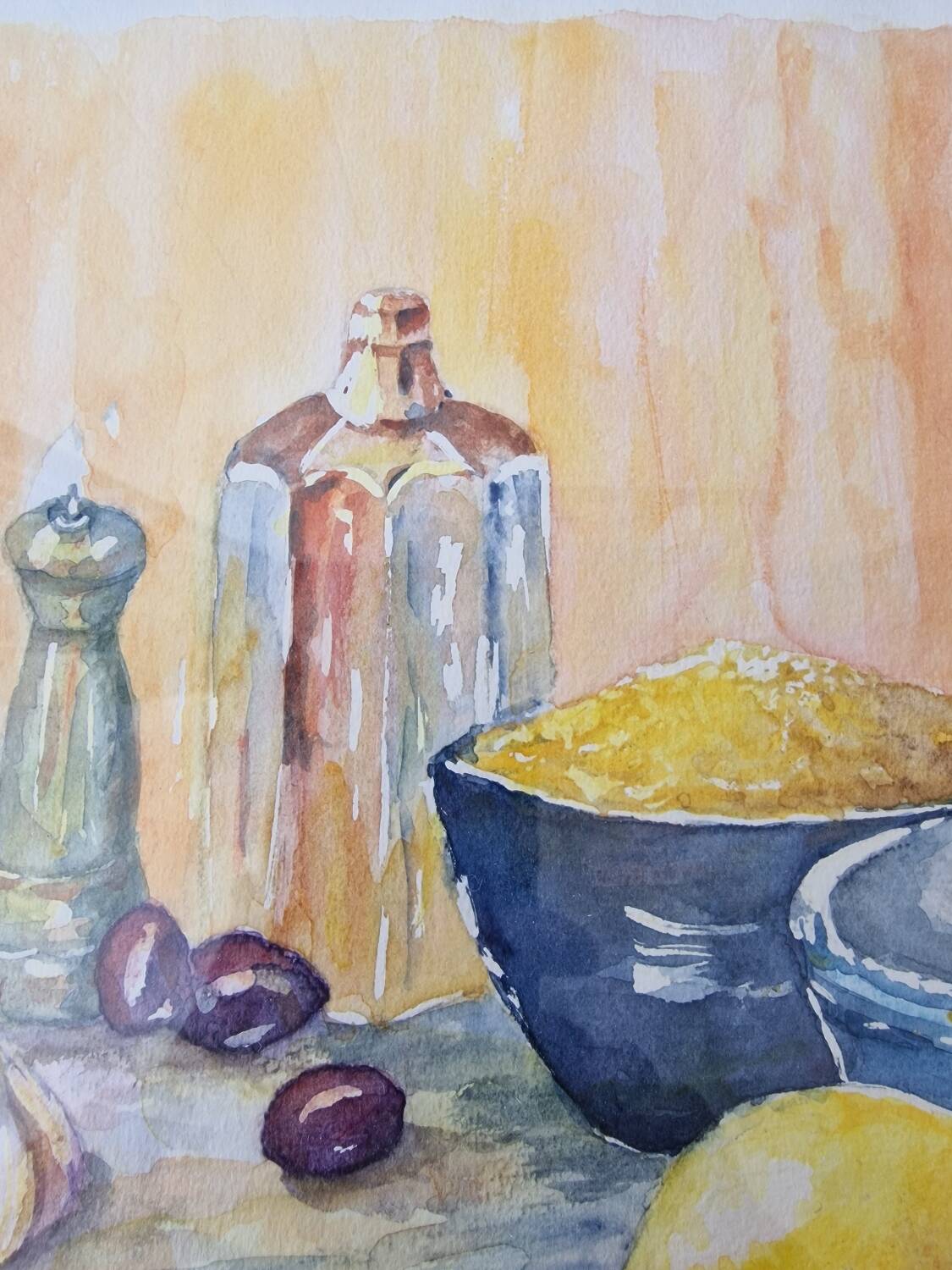 Original still life watercolor