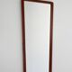 1940s Scandinavian Art Deco Mirror in Lacquered Mahogany