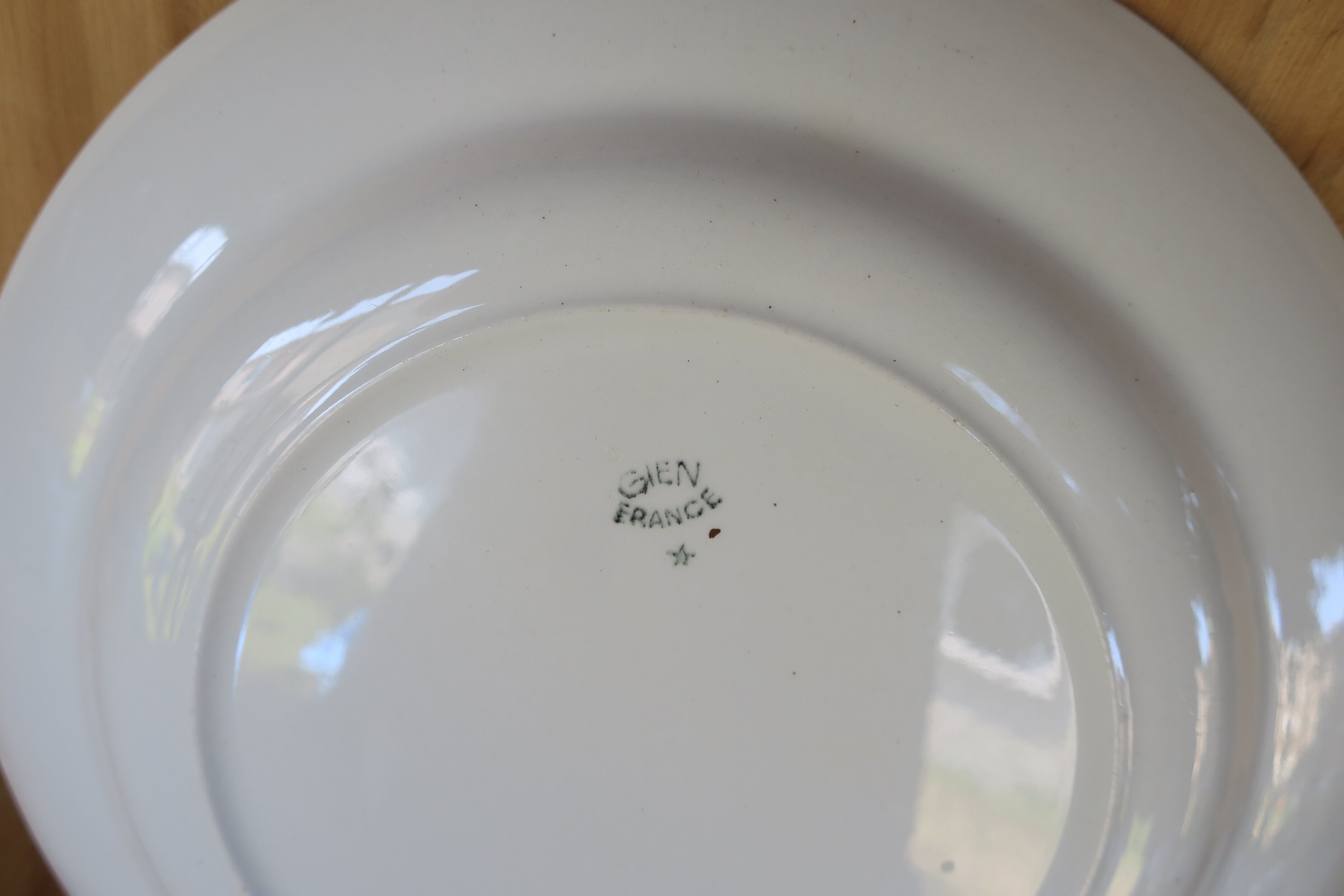 6 vintage gien France plates