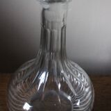 Glass carafe with round belly