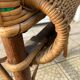 Fauteuil en osier vintage