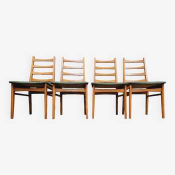 Set of 4 vintage Scandinavian chairs from the 1960s