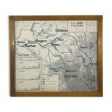 The loire geographical solar poster double sided