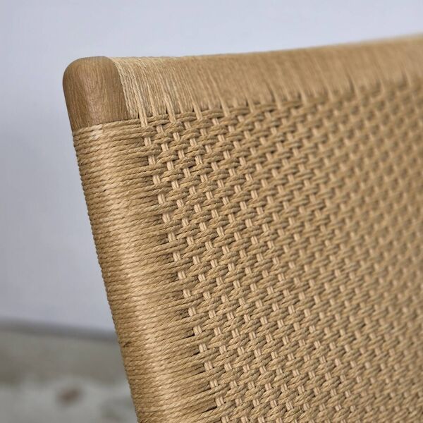 Fauteuil lounge CH25 original danois de Hans Wegner, Carl Hansen.