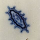 Trio of redowa plates – sarreguemines, ironstone – circa 1890