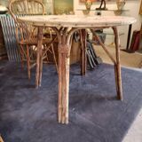 Audout Minet ceramic rattan table