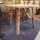 Table rotin céramique Audout Minnet