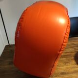 Vintage orange inflatable pouf 70