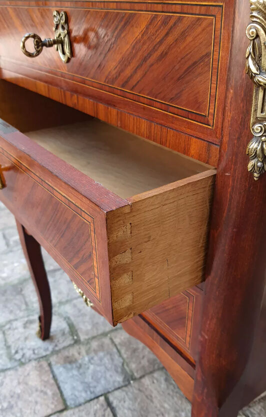 Marquetry chest of drawers 3 drawers transition style