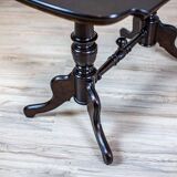 19th Century European Eclectic Walnut Living Room Table in Black, 1890s