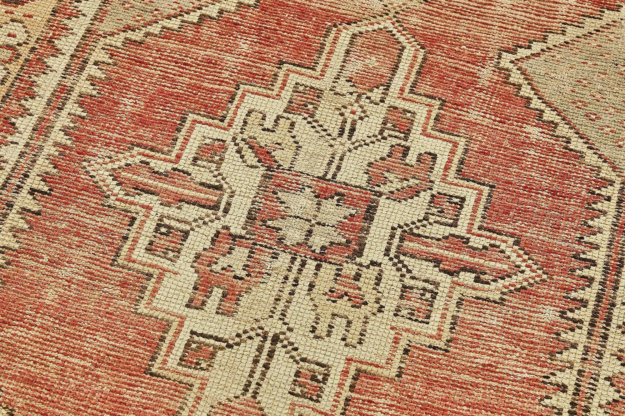 Turkish Vintage Anatolian Rug 95 cm x 291 cm