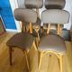 4 Bistro Chairs, Medium Varnished Oak (Baumann), Compass Legs