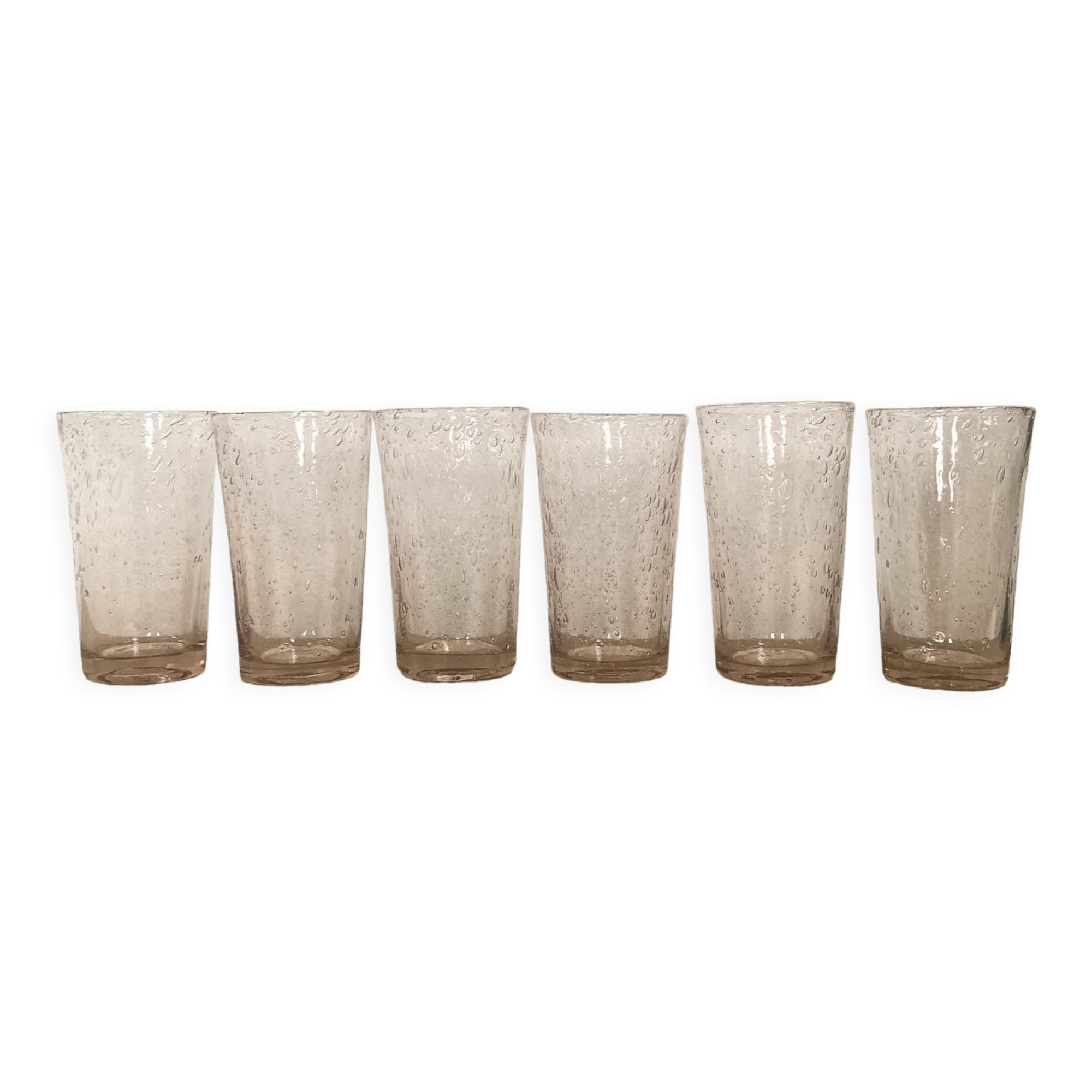 Set of 6 glasses cups of Biot