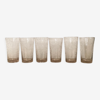 Lot de 6 verres gobelets de Biot