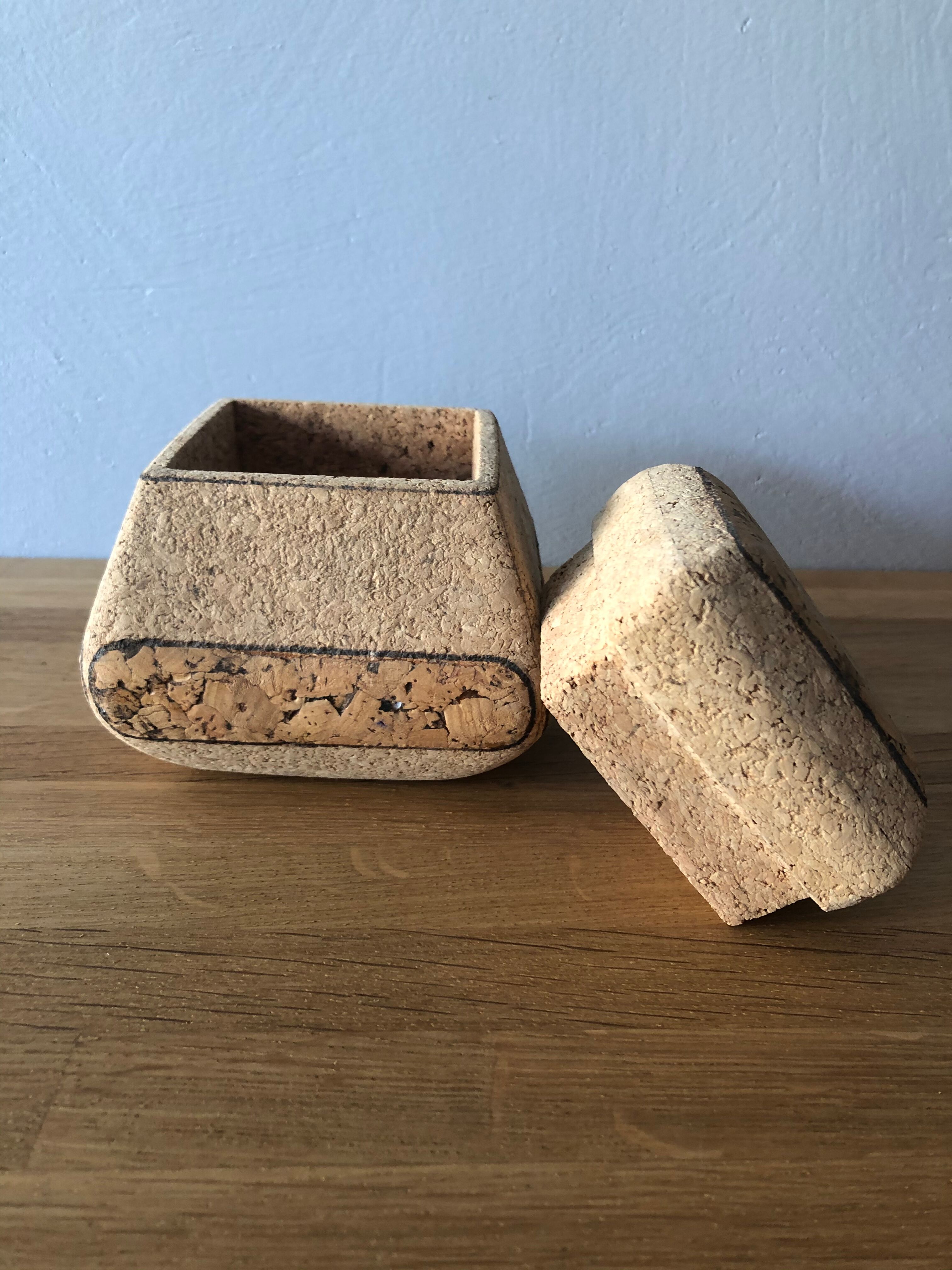 Cork storage box
