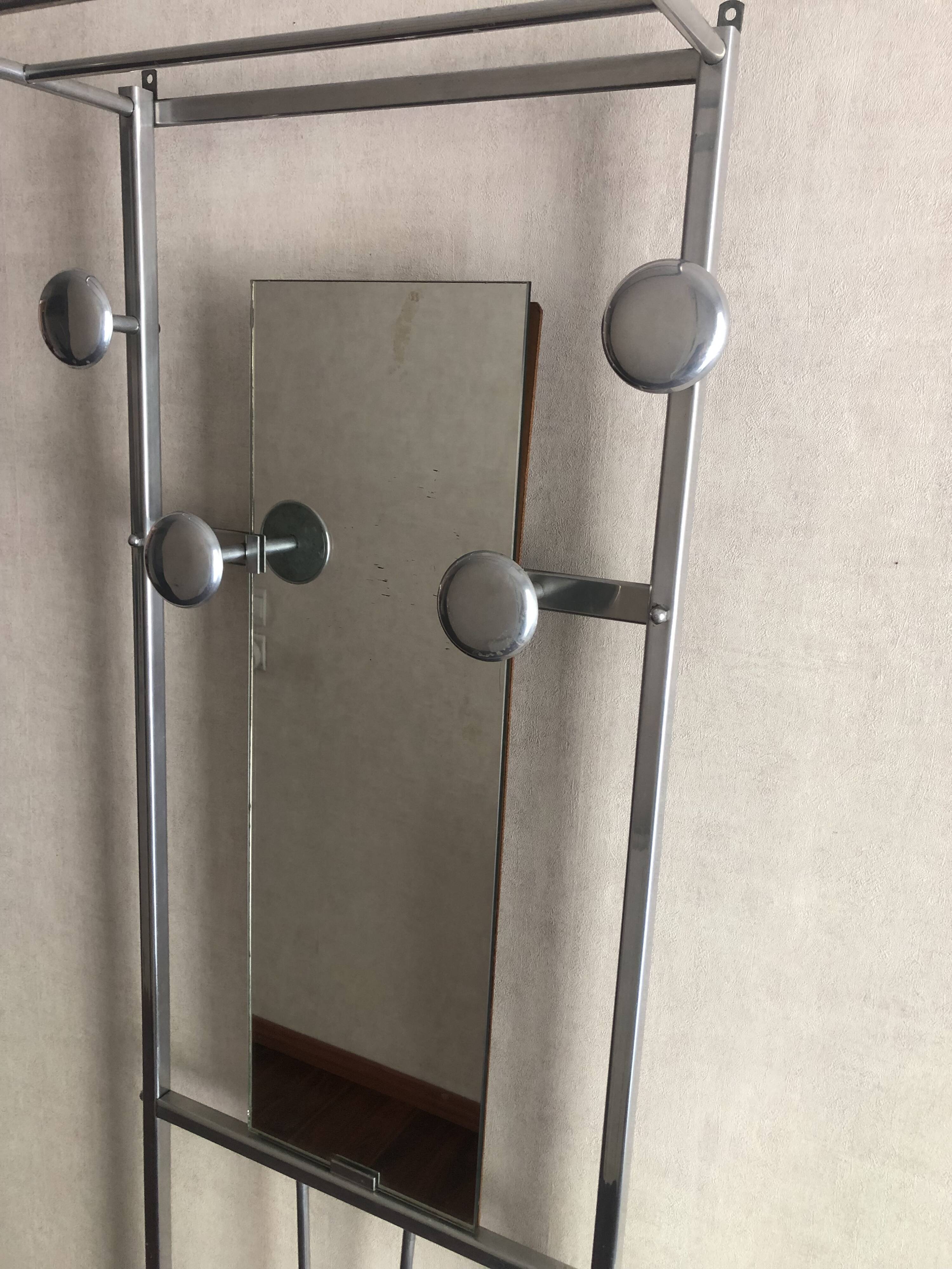 Vintage 1950s coat rack wardrobe